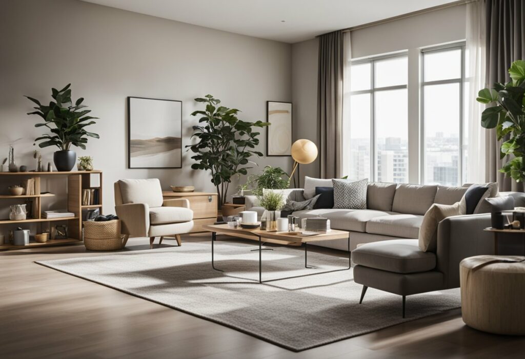 clean living room design