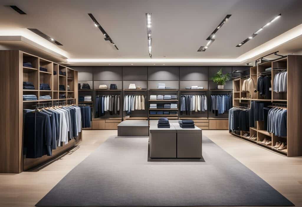 clothes showroom interior design