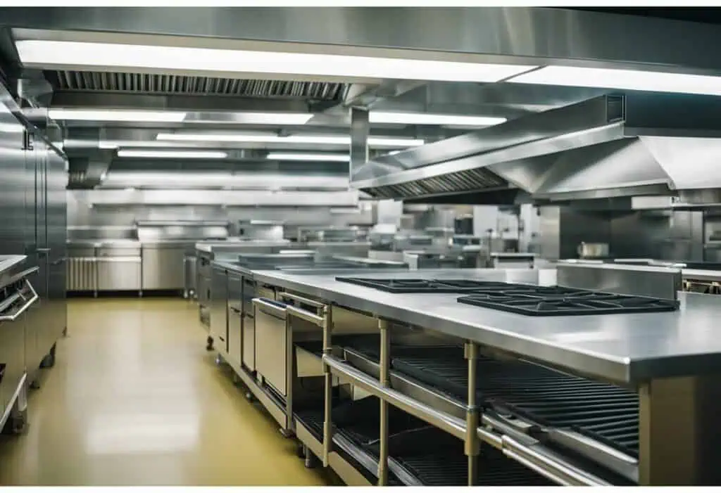 Efficient HVAC design for commercial kitchens enhancing airflow and temperature control.