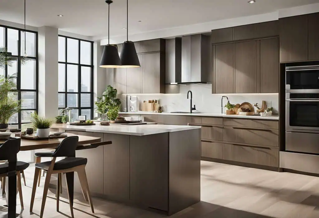 condo open kitchen design