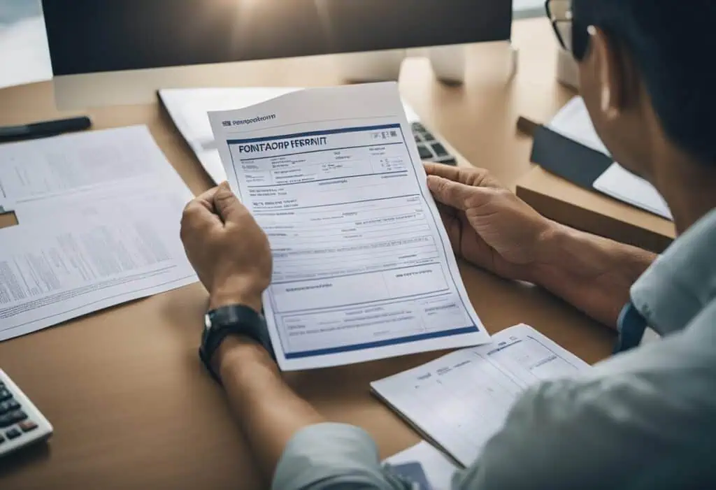 Permit document for condo renovation approval in Singapore.