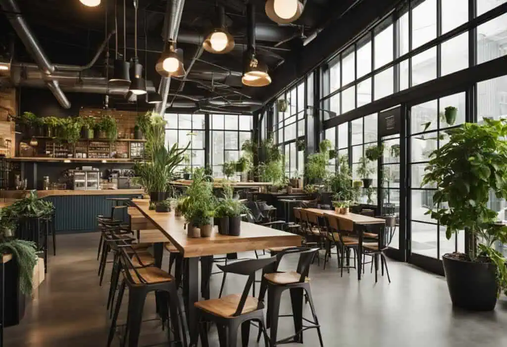 container cafe interior design