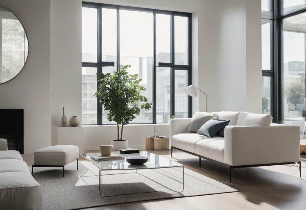 contemporary white living room design ideas