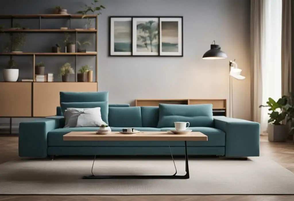 Convertible sofa bed ideal for maximizing space in Singapore homes.