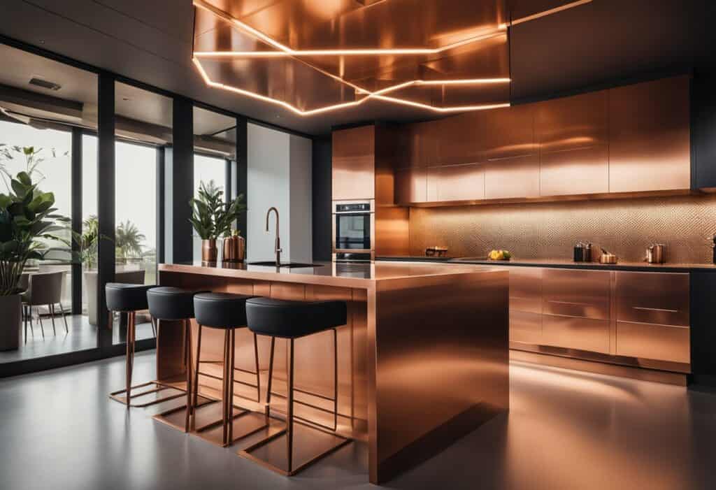 copper interior design
