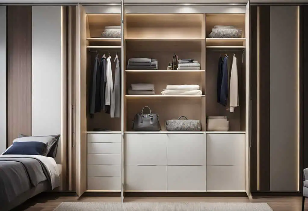 corner cupboard design for bedroom