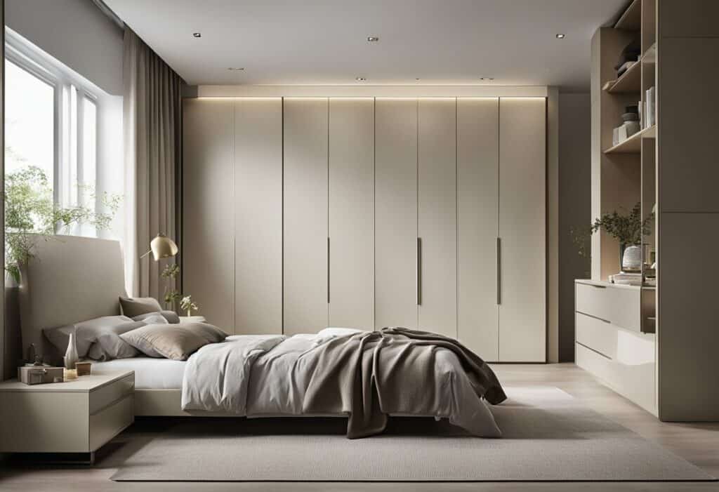 corner wardrobe designs for bedroom