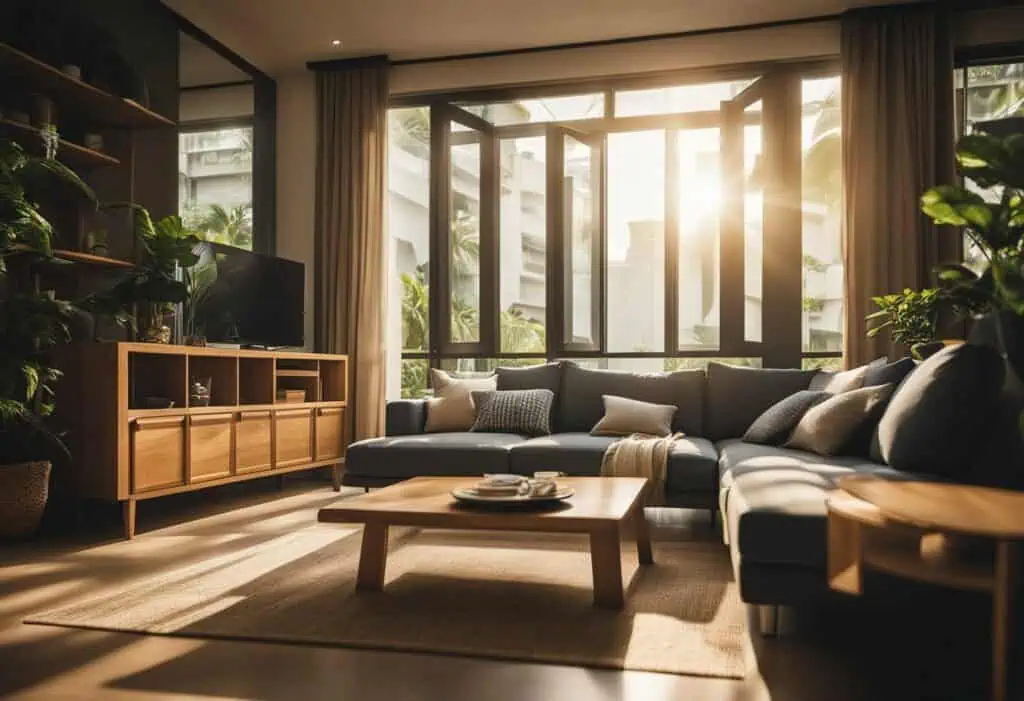 Custom wood furniture Singapore for modern living spaces.