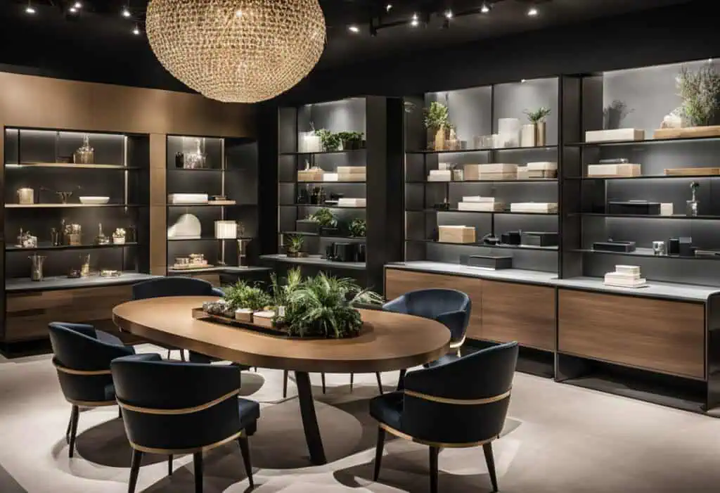 Stylish Da Vinci furniture in Singapore showroom, blending comfort and modern design for elegant liv.