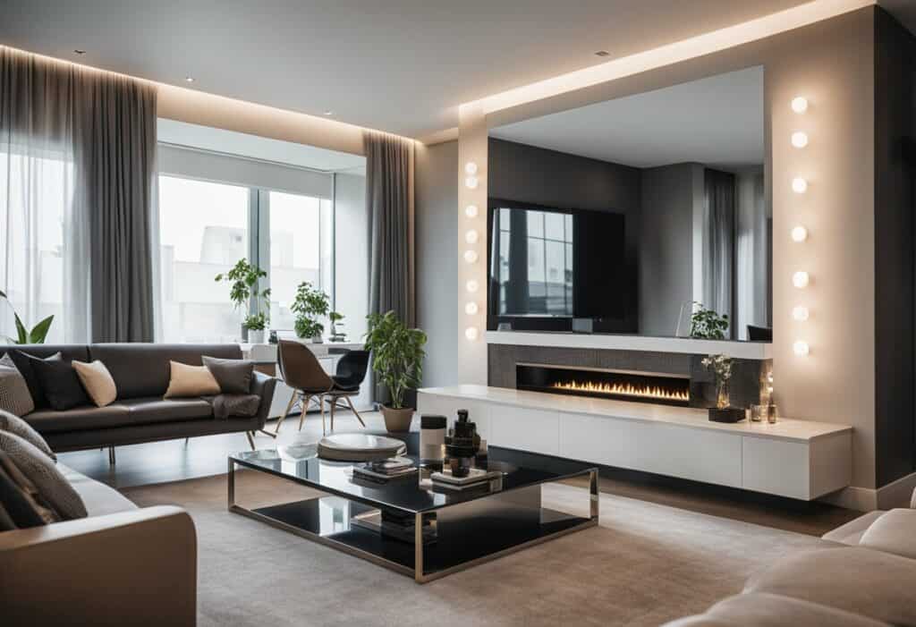 designer mirror for living room