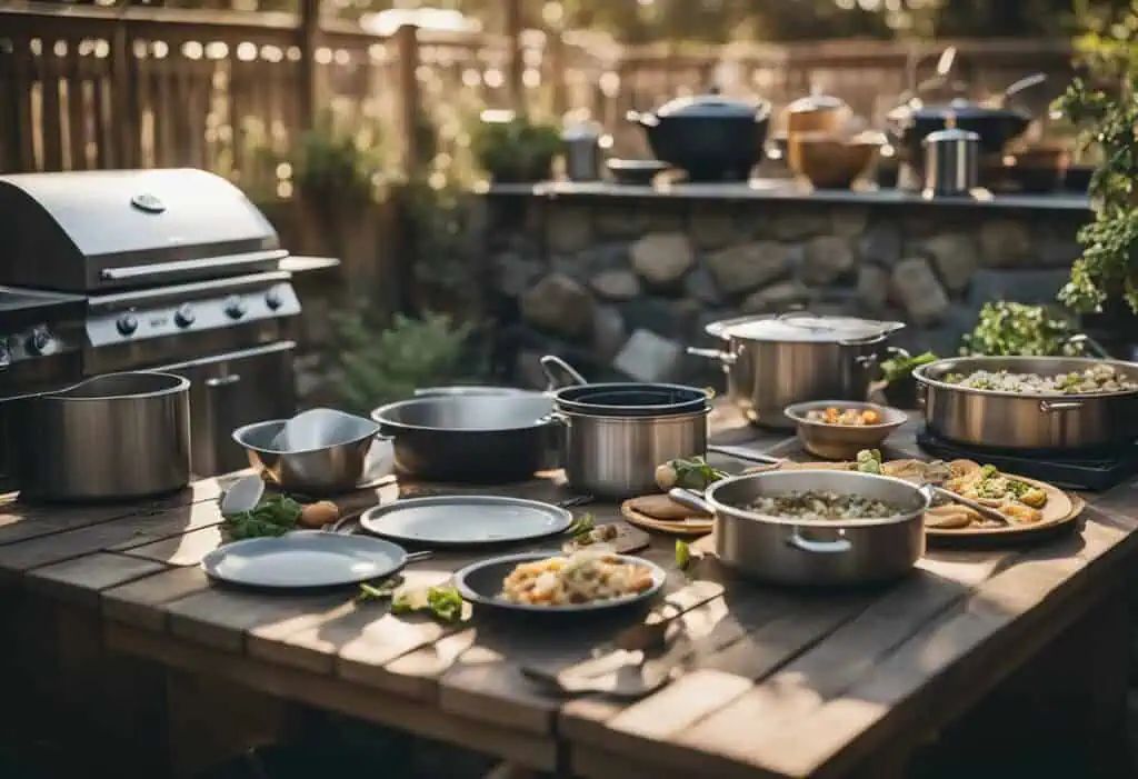 dirty kitchen design outside the house