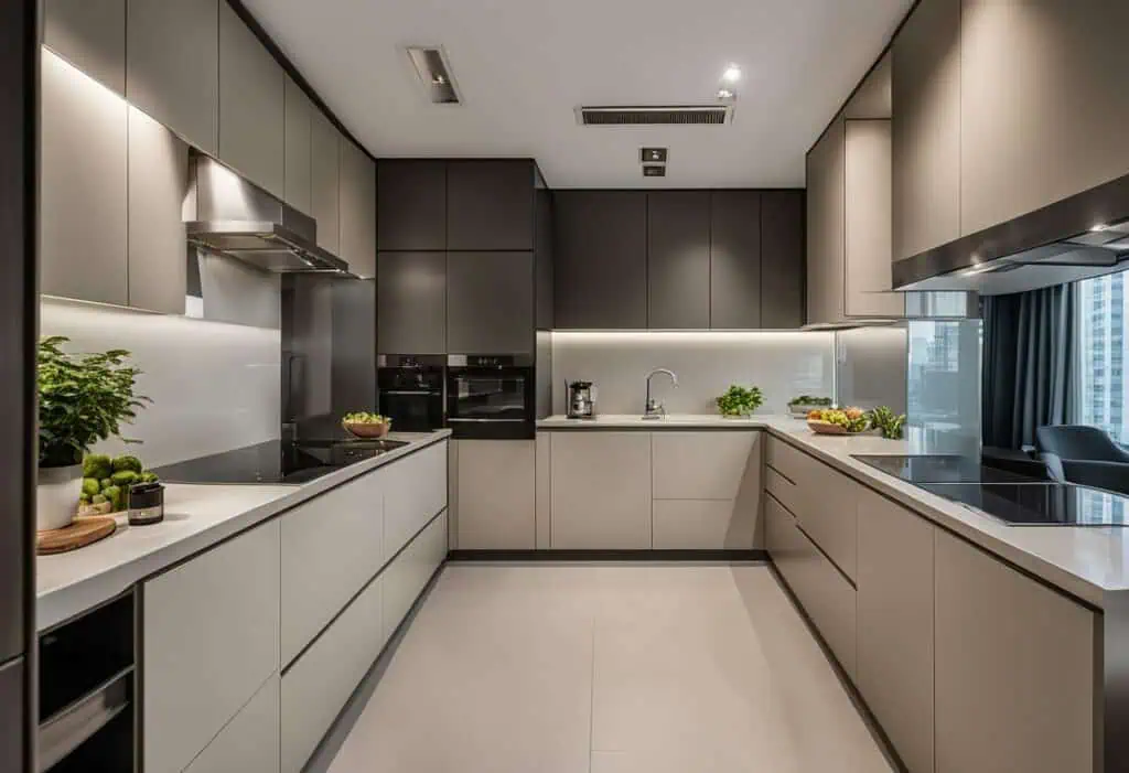 dry and wet kitchen design hdb