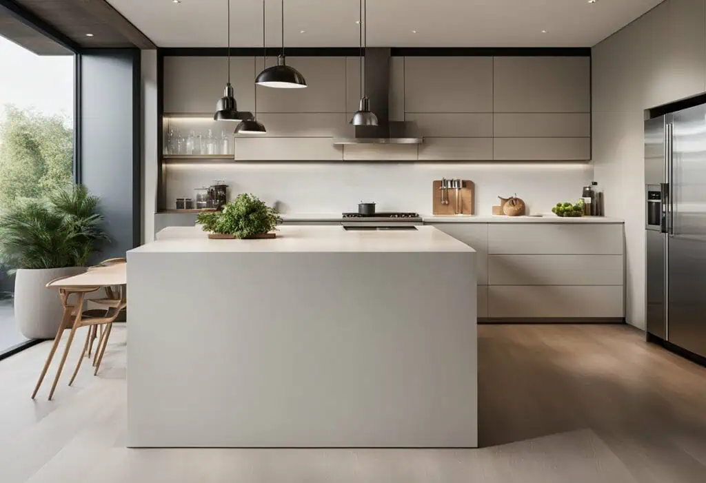 dry kitchen island design