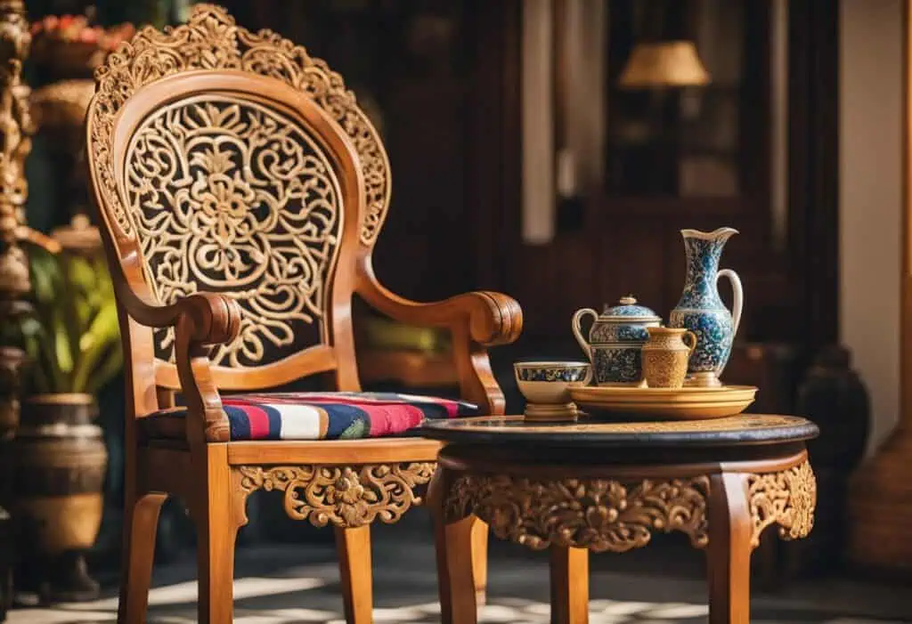 Ethnic furniture Singapore: Discover unique handcrafted wooden chairs and tables for stylish home ac.