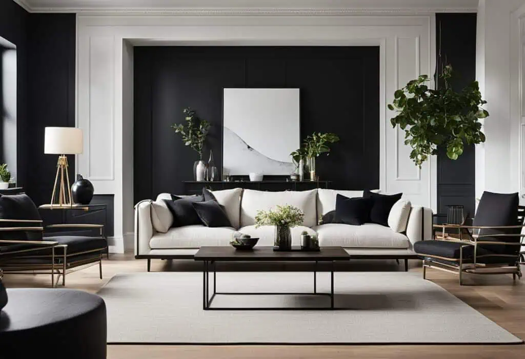 examples of contrast in interior design
