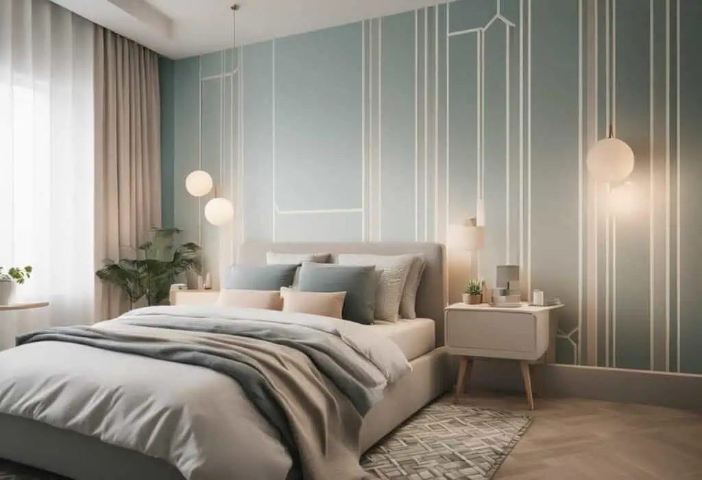 feature wall design for bedroom