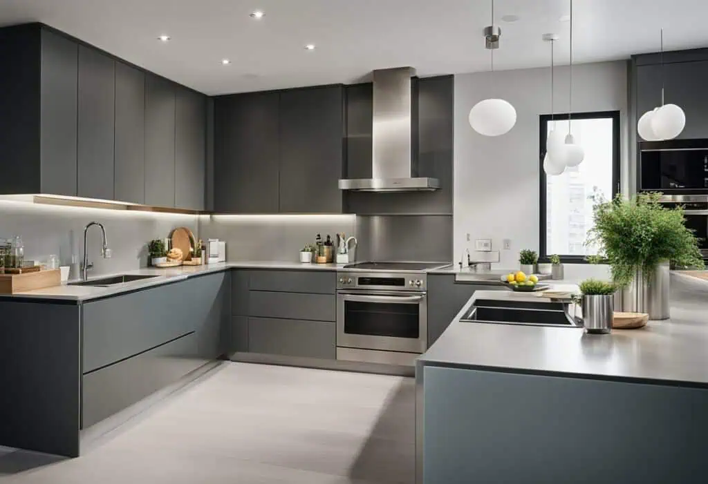 flat kitchen design
