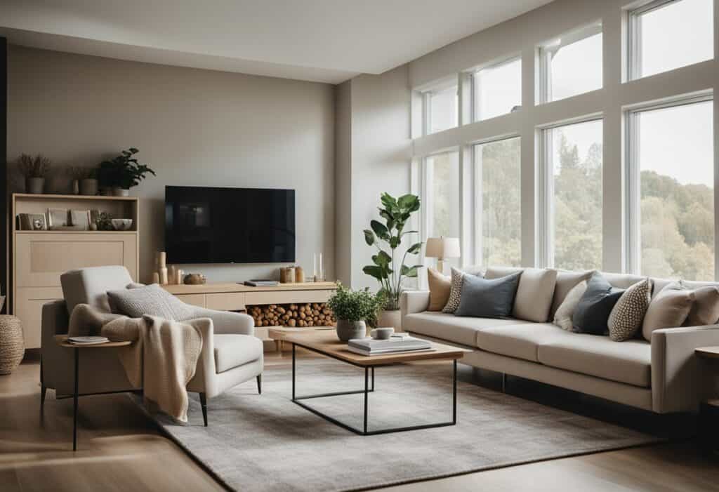 flat living room designs