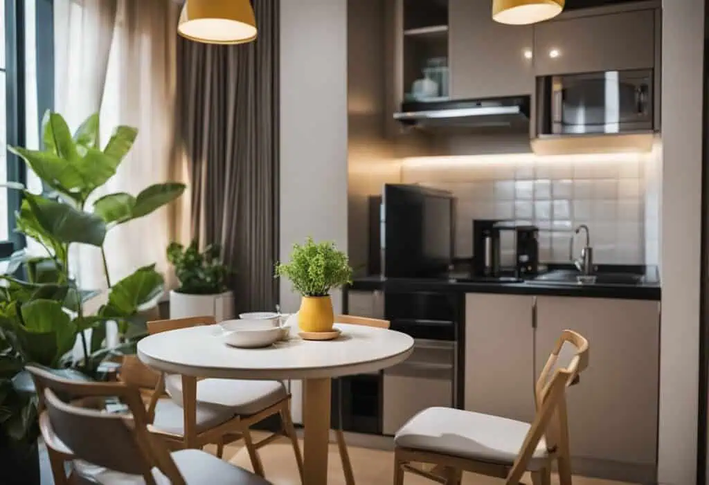 Foldable furniture ideal for small Singapore apartments, maximizing space with stylish, functional d.