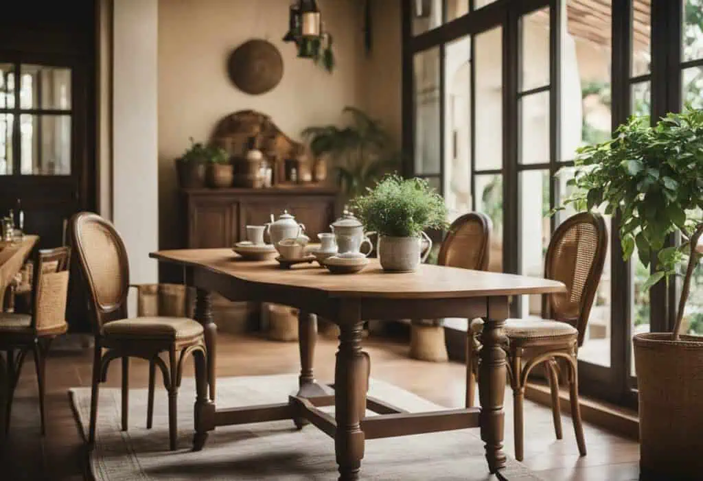 Rustic French Country Dining Table in Singapore.