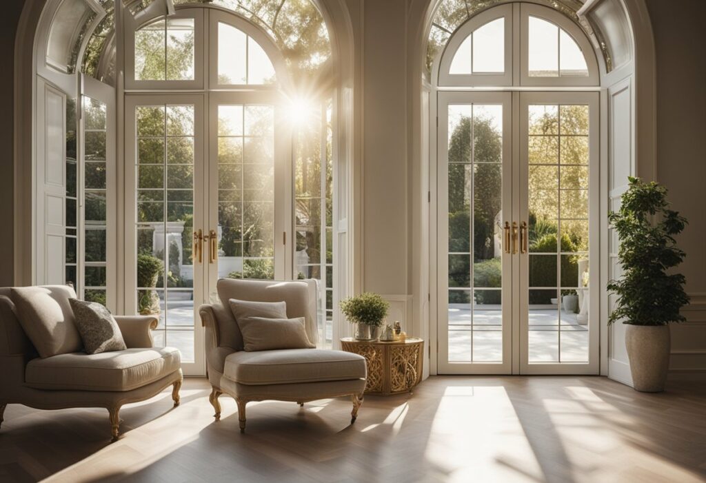 french door designs for living room