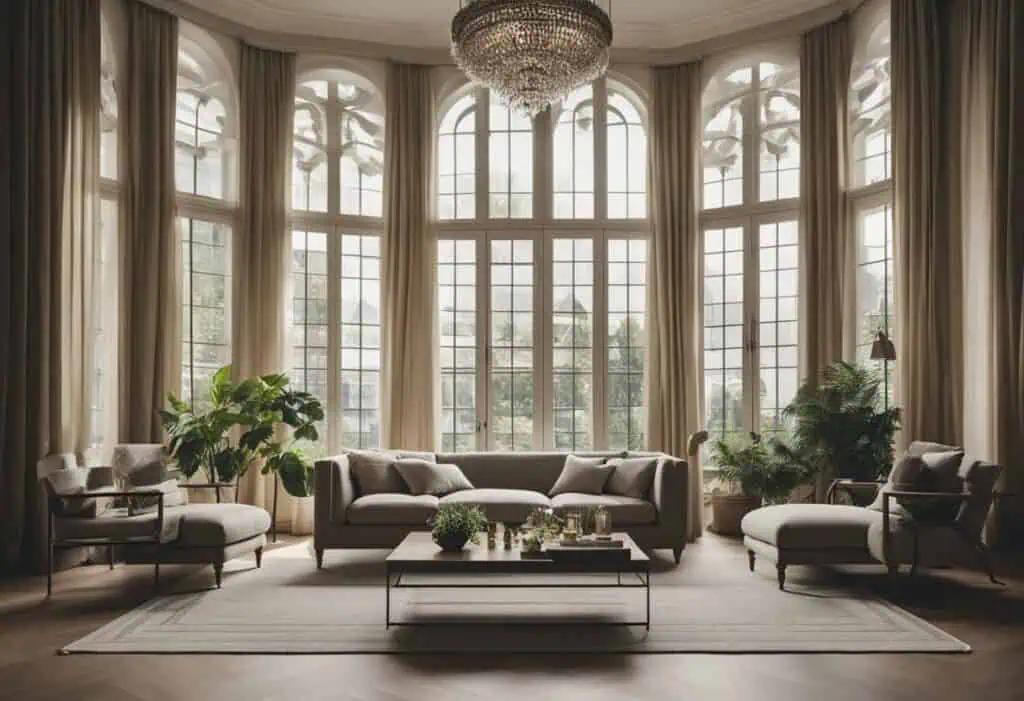 french window designs for living room