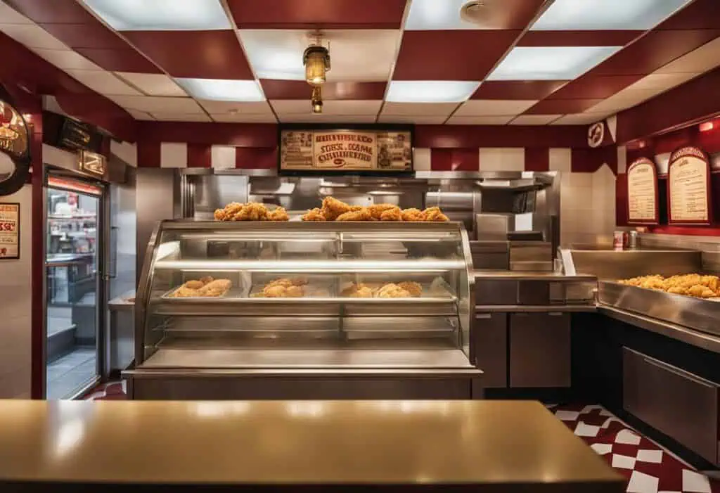 fried chicken shop interior design