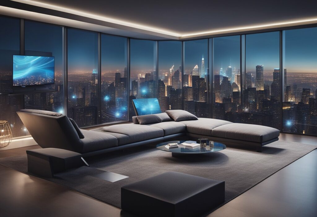futuristic apartment interior design