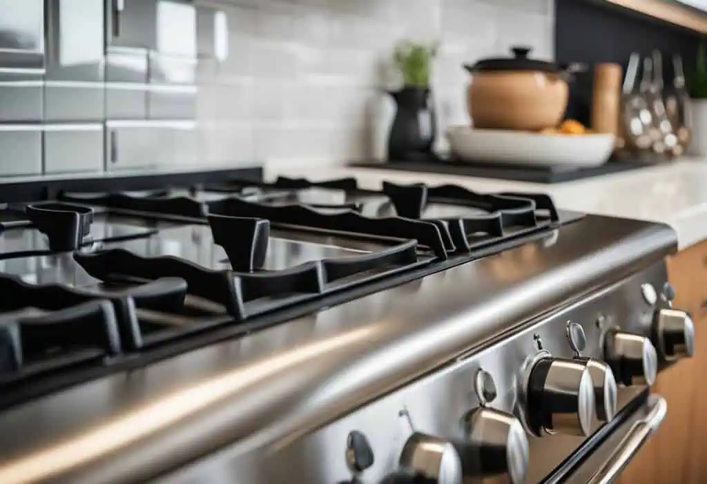 gas stove design in kitchen