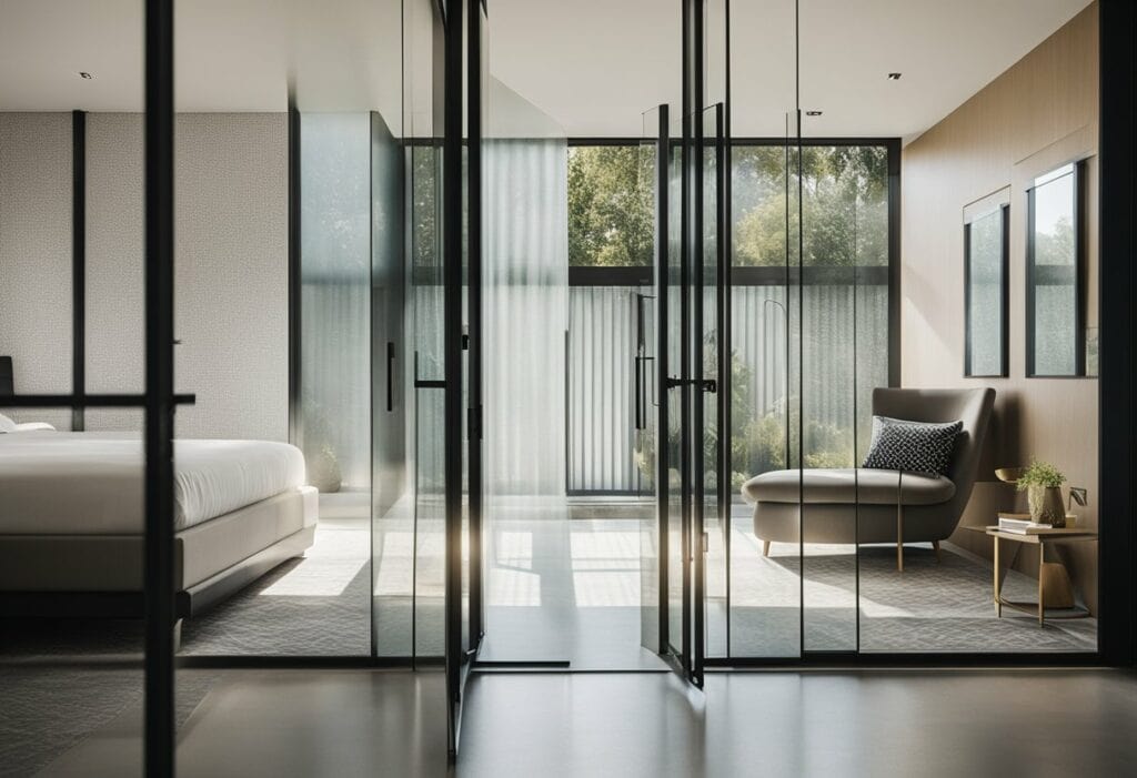 glass door designs for bedroom