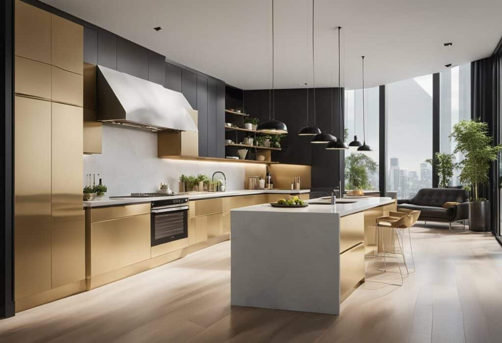 golden triangle kitchen design