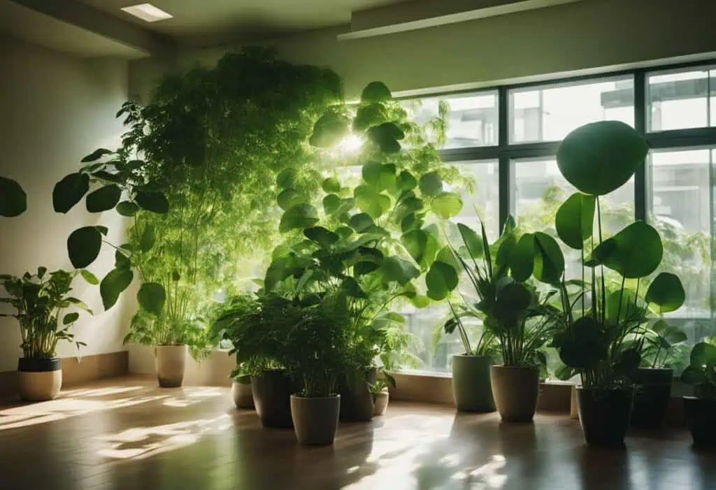 green and lush interior design