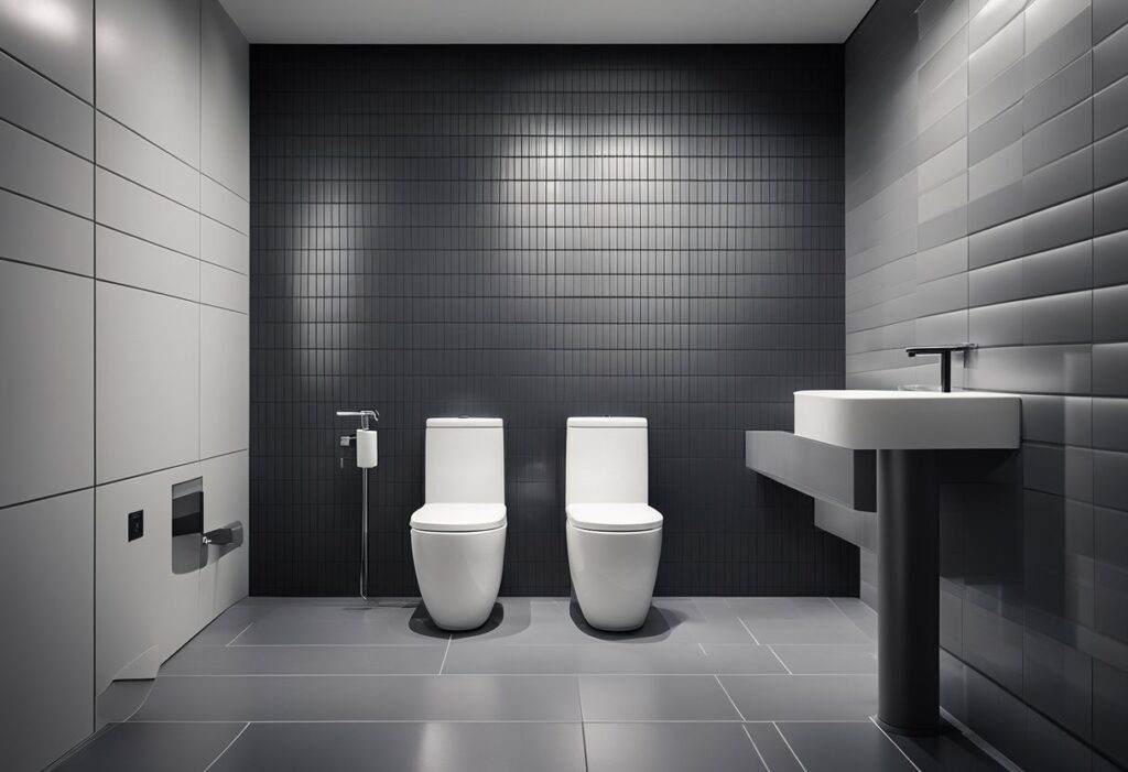 grey toilet design