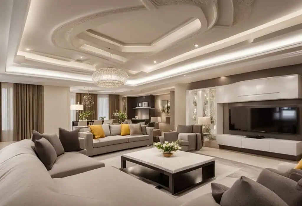gypsum ceiling designs for living room