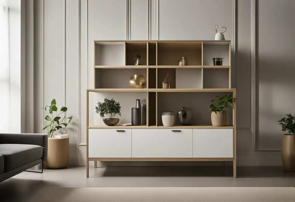 hanging cabinet design for living room