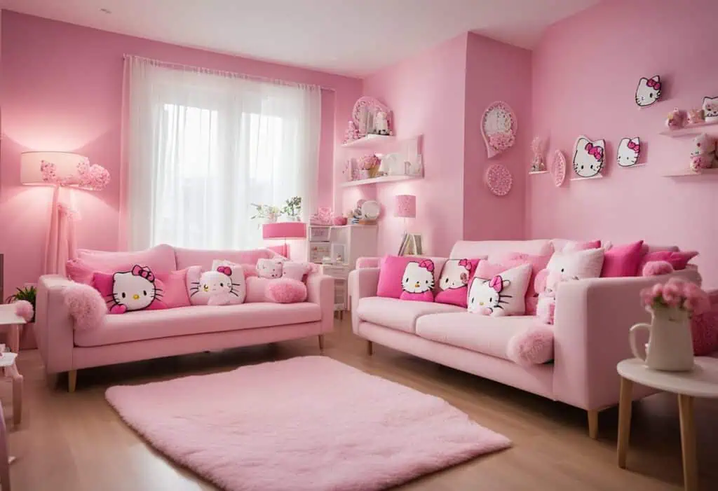 hello kitty living room design