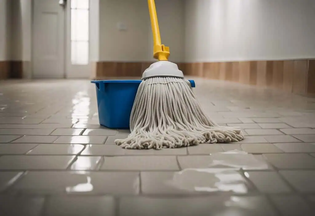 Cleaning Floor Tiles After Renovation.