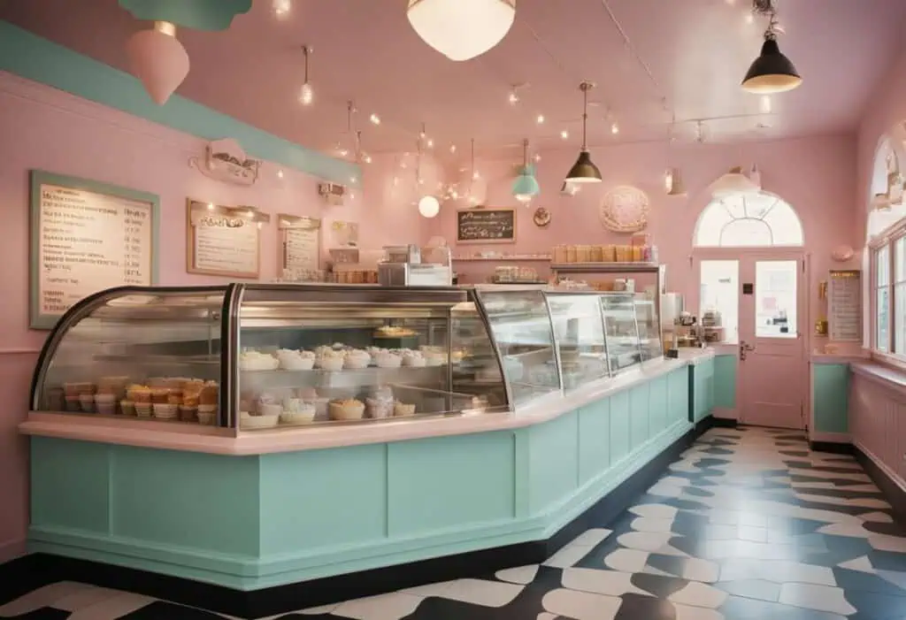 ice cream parlour design interior