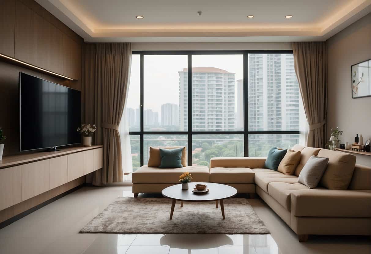 Exciting 4-Room HDB BTO Living Room Design Ideas