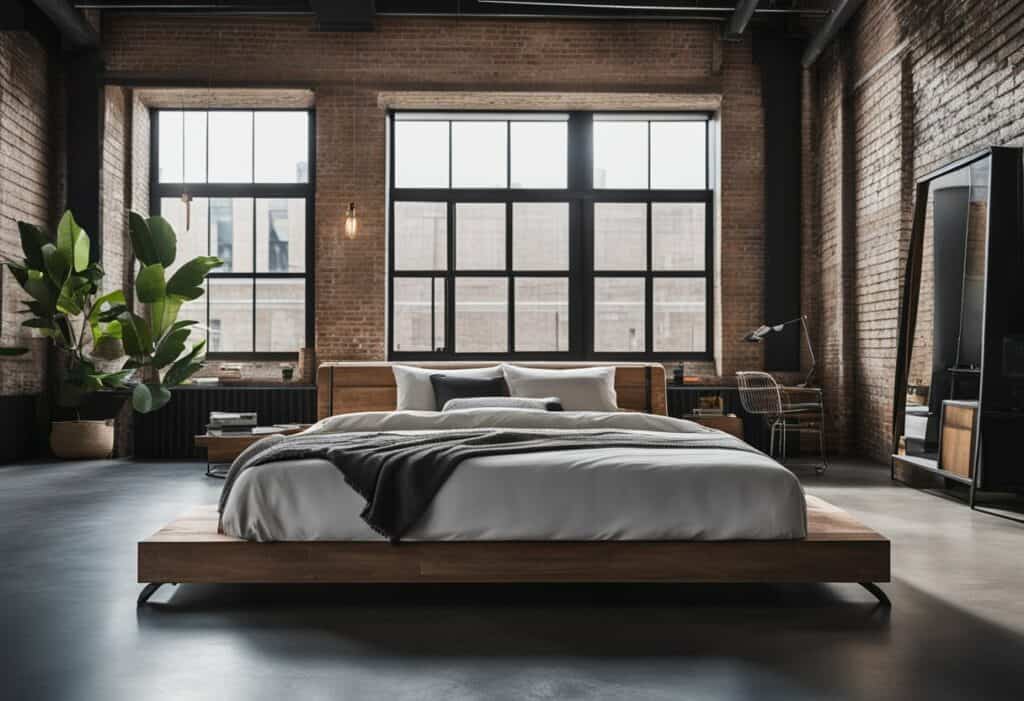 industrial interior design bedroom