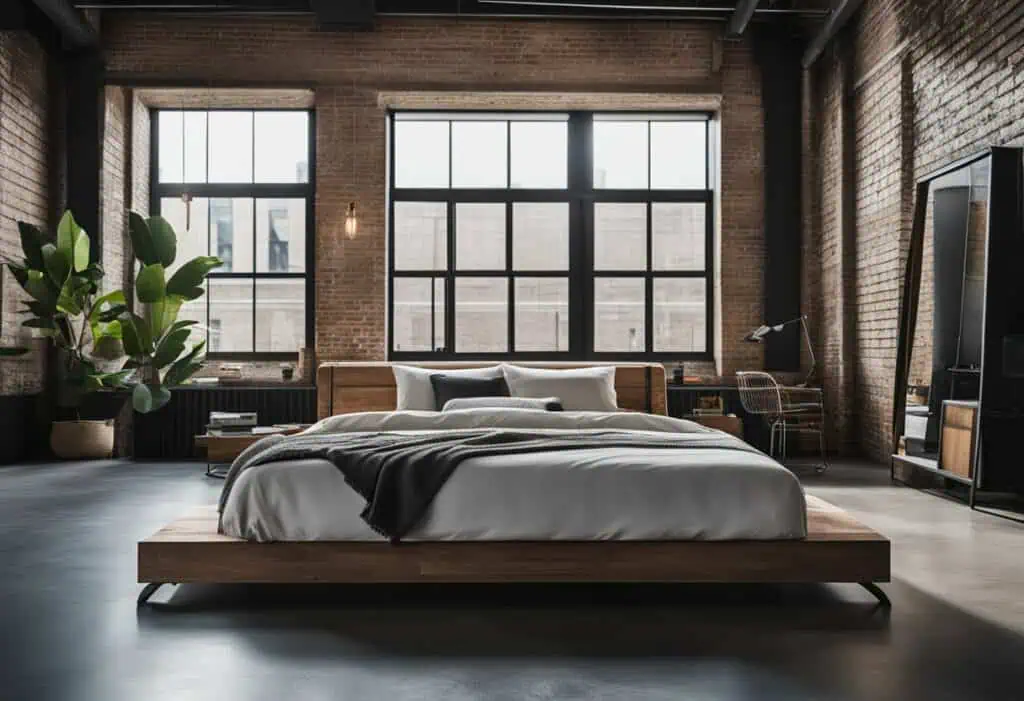 industrial interior design bedroom