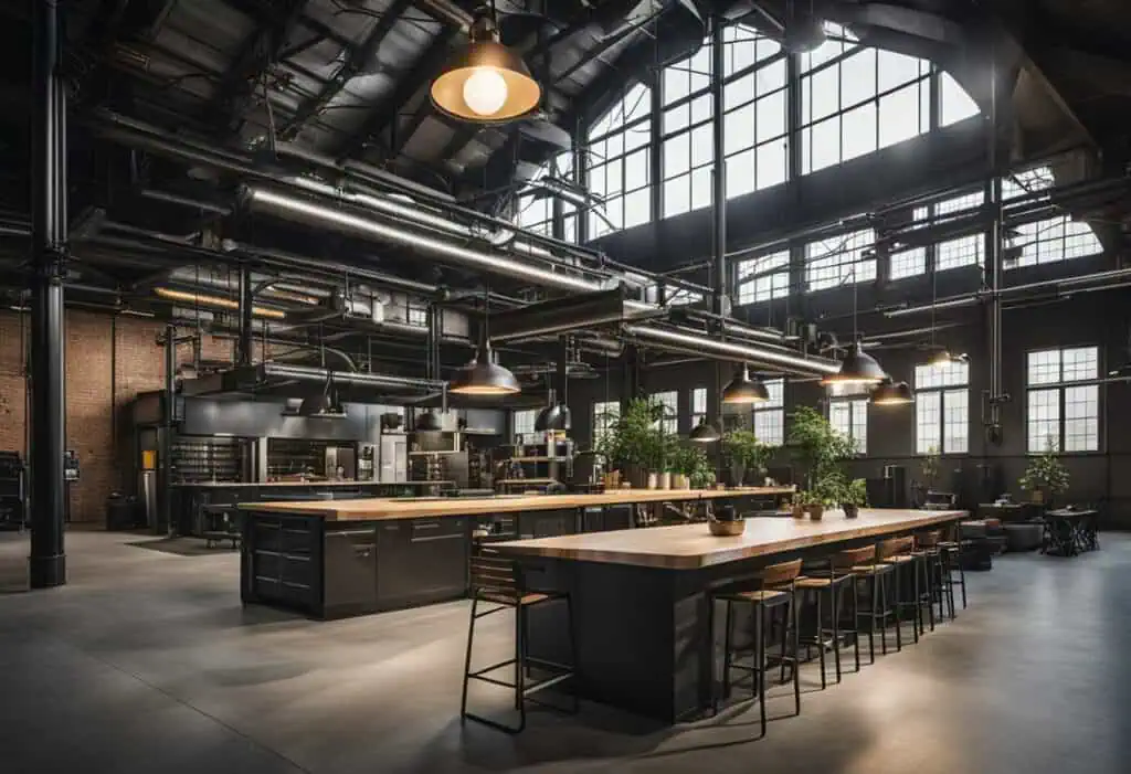 industrial interior design ceiling