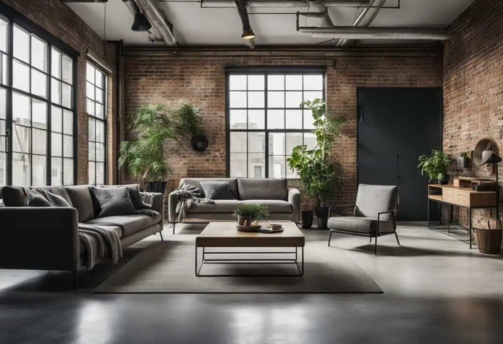 industrial interior design living room