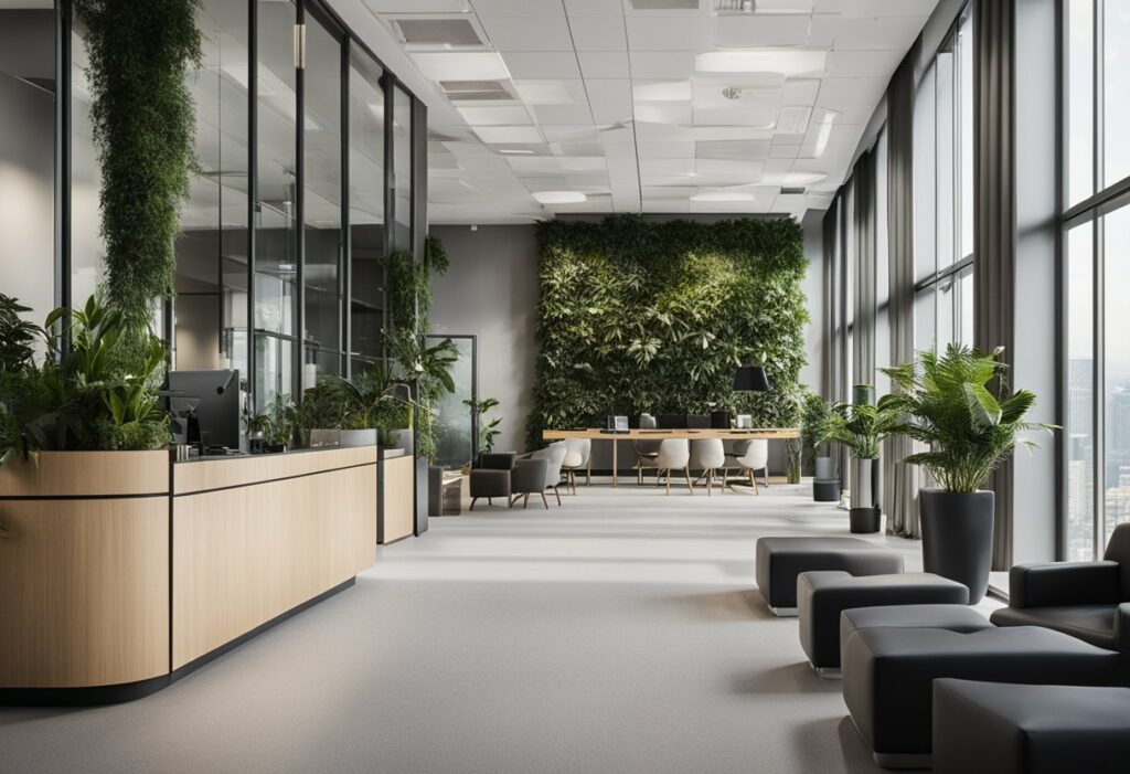 interior design for office reception area