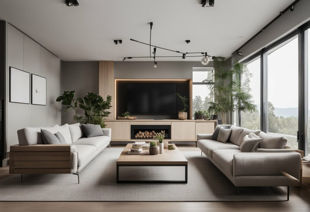 interior design for square living room