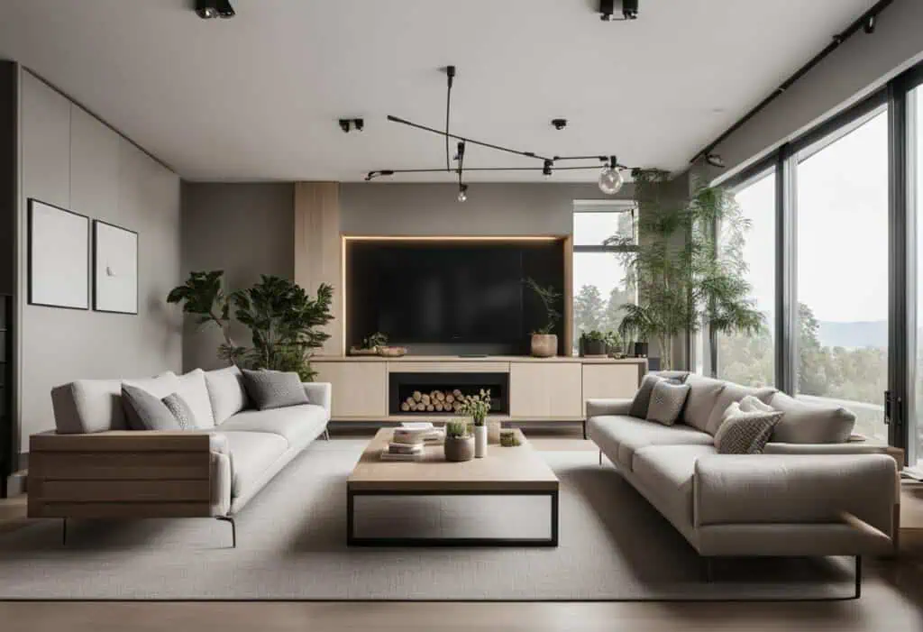 interior design for square living room