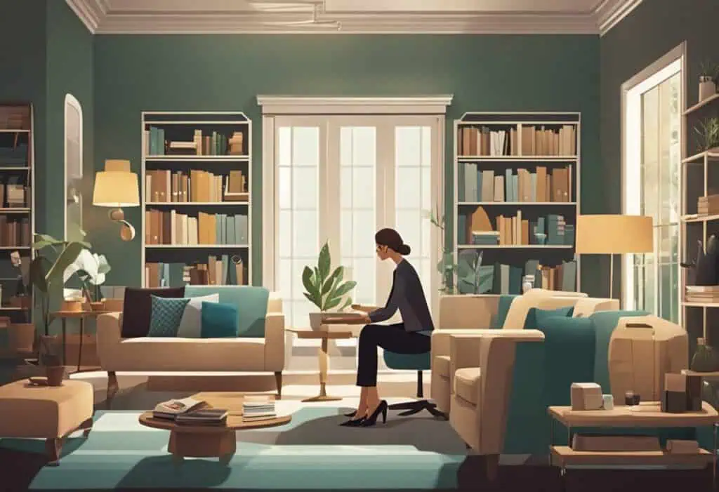 interior designer cartoon
