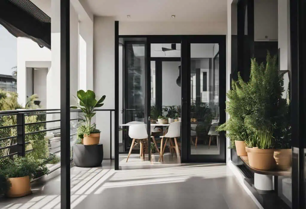 kitchen balcony design