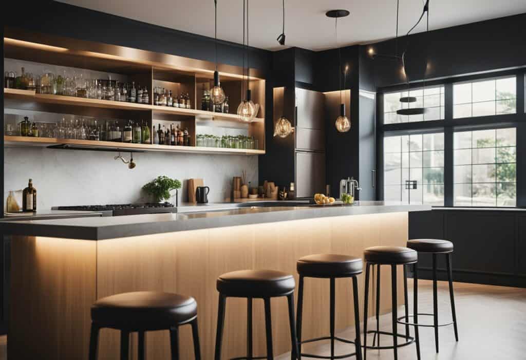 kitchen bar designs for small areas