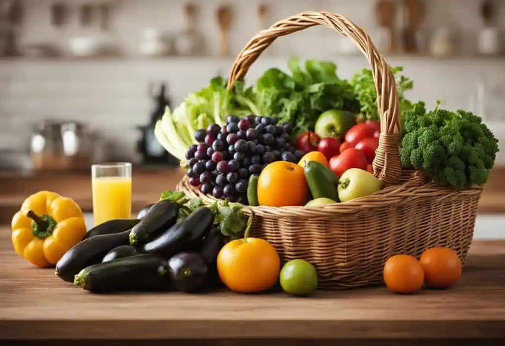 Fresh vegetable basket for efficient kitchen storage and space maximization.